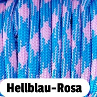Paracord hellblau-rosa